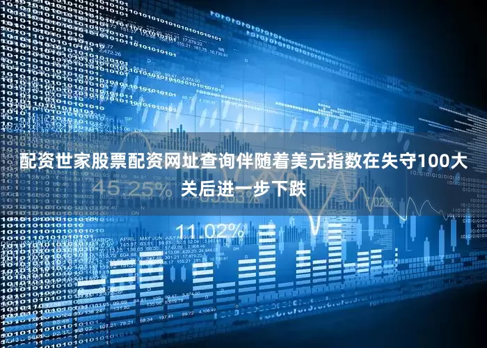 配资世家股票配资网址查询伴随着美元指数在失守100大关后进一步下跌