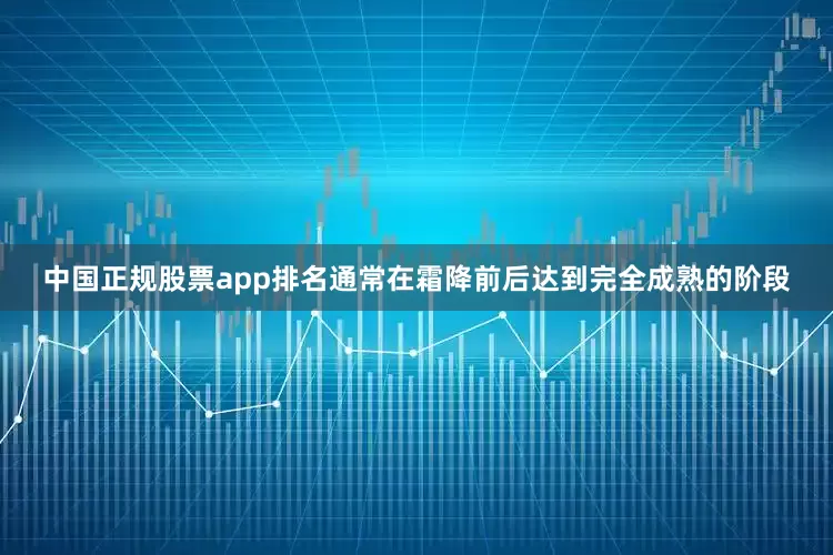 中国正规股票app排名通常在霜降前后达到完全成熟的阶段